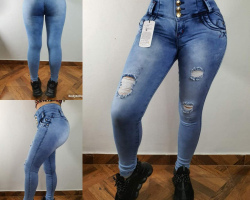 Jean licrado sin bolsillos ref30 talla 6