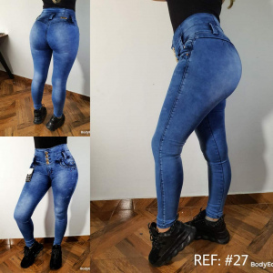 Jean licrado sin bolsillos ref27 talla 6