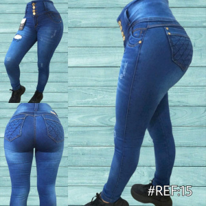 Jean licrado con bolsillos ref15 talla 14